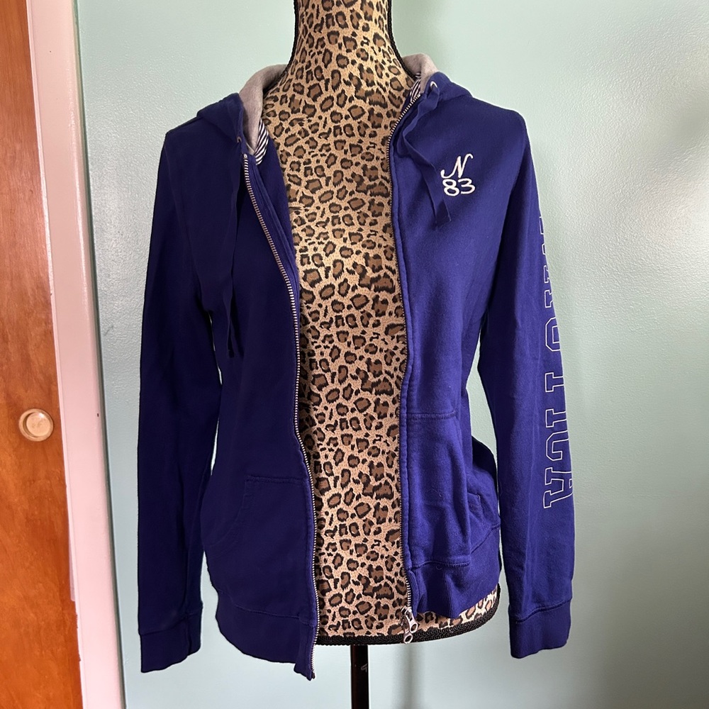 Nautica Blue Zip-Up Hoodie